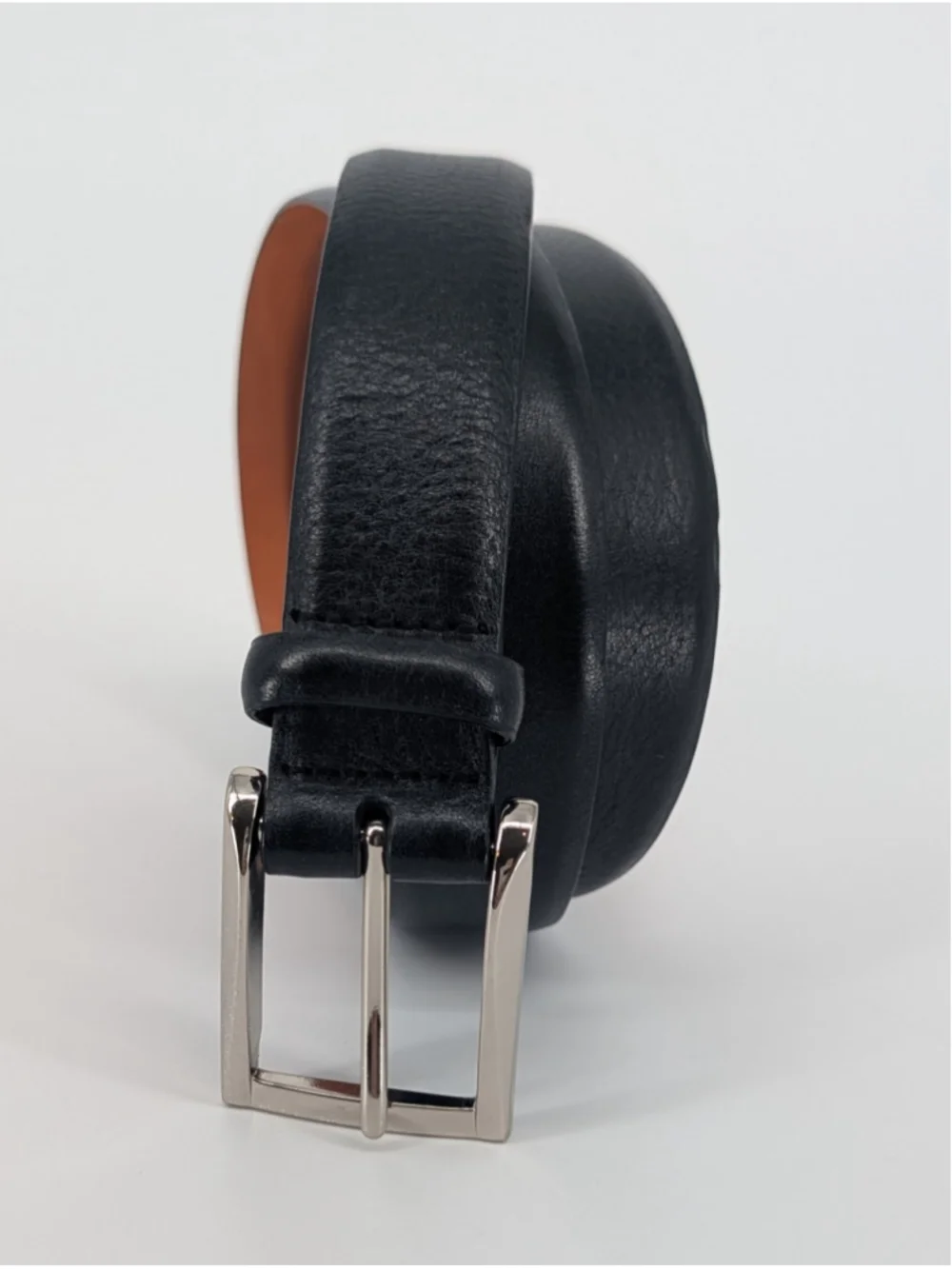 Kirkland Signature Black Full Grain Leather Dress Belt Men's Size 42